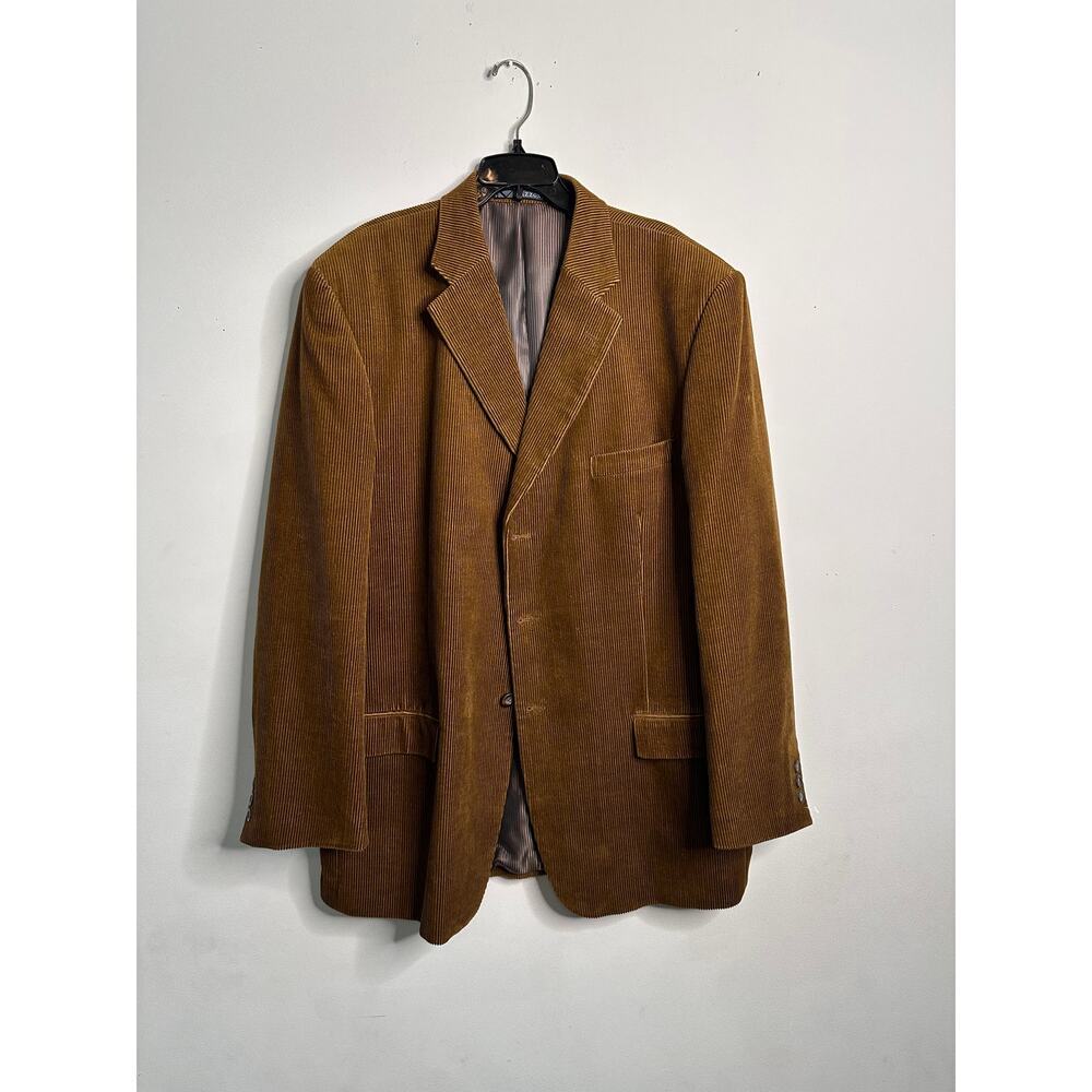 Mazzoni Men’s Corduroy  Blazer Jacket‎ Brown 46L